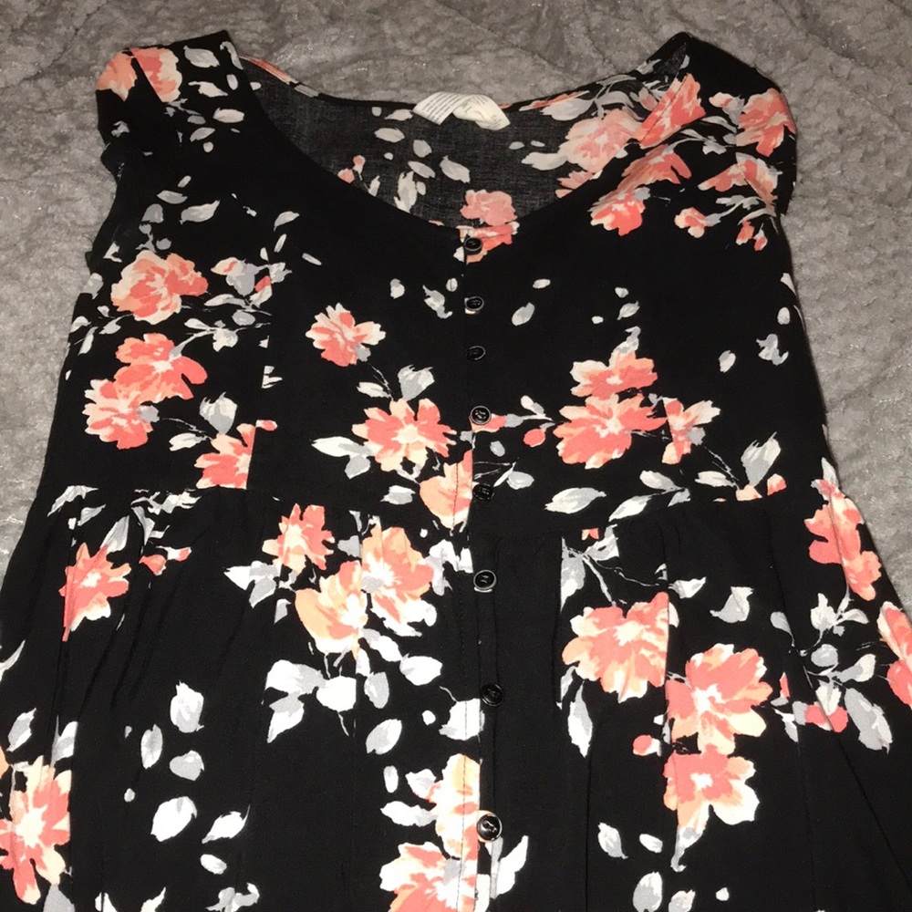 Floral dress.